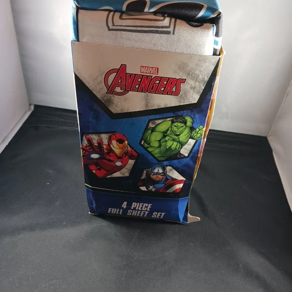 Avengers Kid 4Pcs Full Bed  Sheet Set